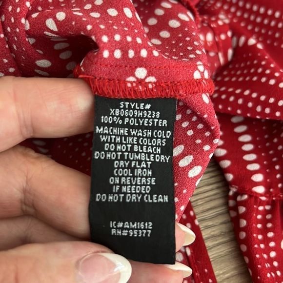 Anthropologie peasant blouse red size extra small - Picture 5 of 8